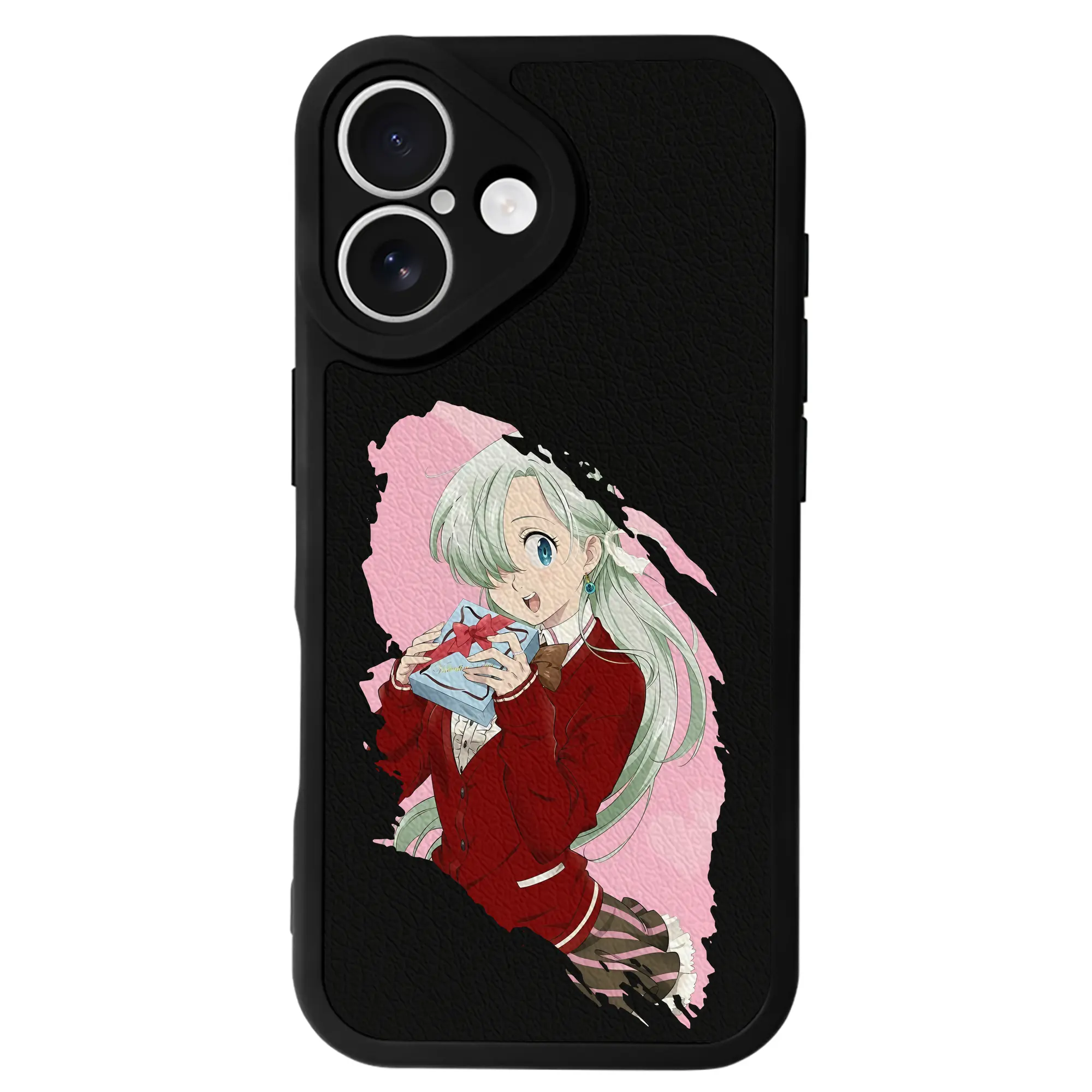 七つの大罪 グッズ エリザベス - IPhone 16シリーズ対応 ・ シリコンスマホケース ・ レザー調 ・ 高精度フィット ・ 耐衝撃 ・ ワイヤレス充電対応 ・ 精密カット